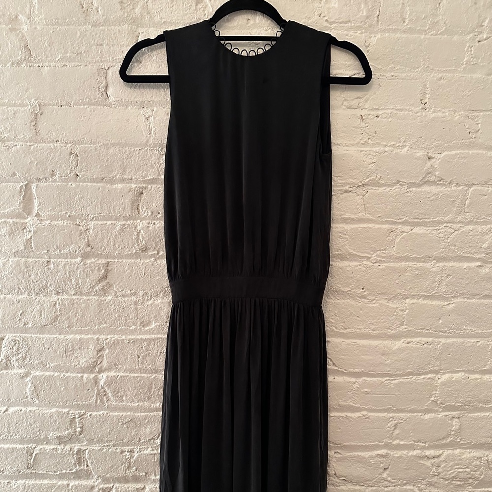 & Other Stories gray cupro maxi dress